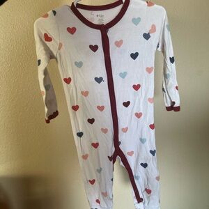 Heart Print Baby Onesie
